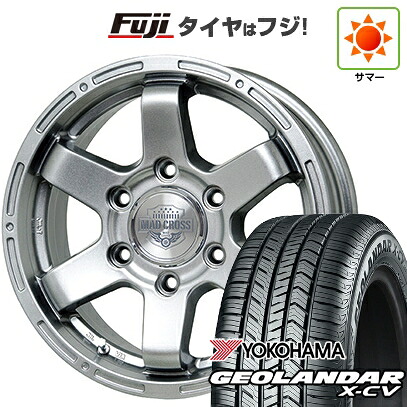 【新品】ランクル250 夏タイヤ ホイール4本セット 265/70R18 ヨコハマ ジオランダー X-CV G057 ホットスタッフ マッドクロス MC-76 ダークシルバー トヨタ車専用 7.5J 18インチ(送料無料)