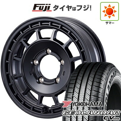 【新品】ジムニーシエラ/ジムニーノマド 夏タイヤ ホイール4本セット 215/70R16 ヨコハマ ジオランダー CV G058 モーターファーム クロスバーナー 6J 16インチ(送料無料)