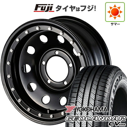 【新品】ジムニーシエラ/ジムニーノマド 夏タイヤ ホイール4本セット 215/70R16 ヨコハマ ジオランダー CV G058 モーターファーム DAYTONA ロックマスター 6J 16インチ(送料無料)｜フジ スペシャルセレクション
