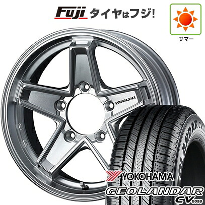 【新品】ジムニーシエラ/ジムニーノマド 夏タイヤ ホイール4本セット 225/70R15 ヨコハマ ジオランダー CV G058 WEDS ウェッズアドベンチャー キーラータクティクス ハイパーシルバー 6J 15インチ(送料無料)