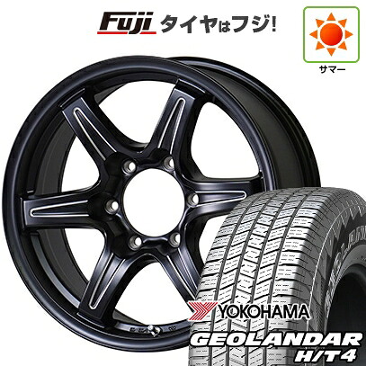 【新品】プラド/ハイラックス 夏タイヤ ホイール4本セット 265/65R17 ヨコハマ ジオランダー H/T4 G062 TWS グランヴァード NEO ブラックカット 7.5J 17インチ(送料無料)