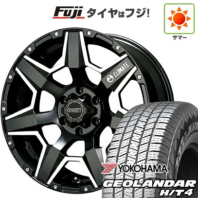 【新品】プラド/ハイラックス 夏タイヤ ホイール4本セット 265/70R17 ヨコハマ ジオランダー H/T4 G062 クライメイト スワット(マットブラックマシニング) 8J 17インチ(送料無料)|フジ スペシャルセレクション