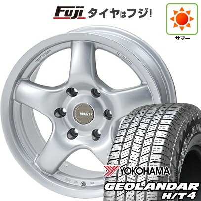 【新品】プラド/ハイラックス 夏タイヤ ホイール4本セット 265/65R17 ヨコハマ ジオランダー H/T4 G062 フォーバイフォーエンジニア ブラッドレー パイ 8J 17インチ(送料無料)