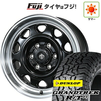【新品】プラド/ハイラックス 夏タイヤ ホイール4本セット 35X12.5R17 ダンロップ グラントレック R/T01 RBL トピー ランドフット SWZ 数量限定 8J 17インチ(送料無料)