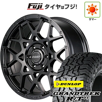 【新品】ランクル300 夏タイヤ ホイール4本セット 275/55R20 ダンロップ グラントレック R/T01 RBL RAYS レイズ デイトナ M8 BLACK EDITION 9J 20インチ(送料無料)
