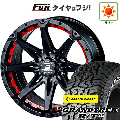 【新品】プラド/ハイラックス 夏タイヤ ホイール4本セット 285/70R17 ダンロップ グラントレック R/T01 RWL/RBL フォース デナリ 8J 17インチ(送料無料)
