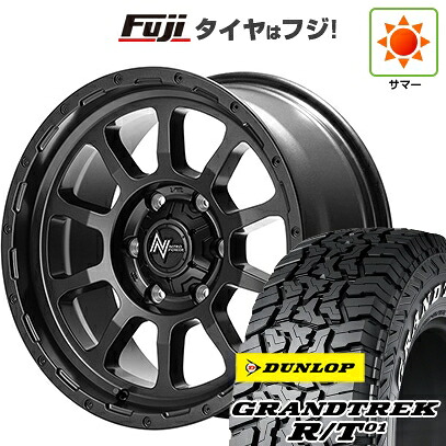 【新品】ハイエース200系 夏タイヤ ホイール4本セット 215/65R16 109/107Q ダンロップ グラントレック R/T01 RWL/RBL MID WHEELS NITRO POWER M10 パーシング バレルブラックエディション 6.5J 16インチ(送料無料)|フジ スペシャルセレクション