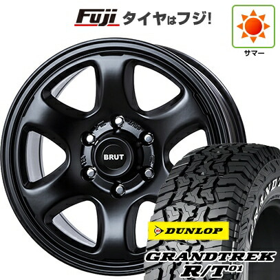 【新品】プラド/ハイラックス 夏タイヤ ホイール4本セット 285/70R17 ダンロップ グラントレック R/T01 RWL/RBL トライスター BRUT BR-44 7.5J 17インチ(送料無料)