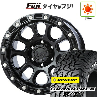 【新品】プラド/ハイラックス 夏タイヤ ホイール4本セット 285/70R17 ダンロップ グラントレック R/T01 RWL/RBL トライスター MKW M204 US Spec 9J 17インチ(送料無料)