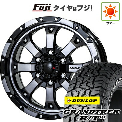 【新品】プラド/ハイラックス 夏タイヤ ホイール4本セット 265/70R17 ダンロップ グラントレック R/T01 RWL/RBL トライスター MKW MK-46 8J 17インチ(送料無料)
