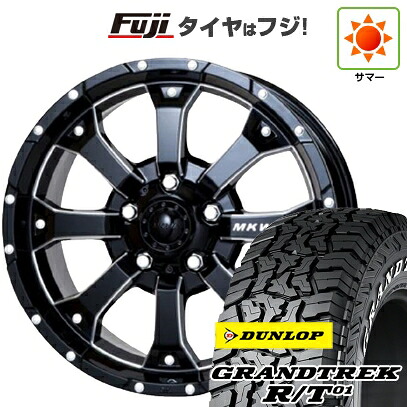 【新品】ジムニー 夏タイヤ ホイール4本セット 185/85R16 ダンロップ グラントレック R/T01 RWL/RBL トライスター MKW MK-46 M/L+ 5.5J 16インチ(送料無料)
