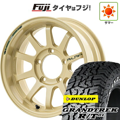 【新品】ジムニー 夏タイヤ ホイール4本セット 215/85R16 ダンロップ グラントレック R/T01 RWL/RBL RAYS レイズ A LAP-J DESERT EDITION 5.5J 16インチ(送料無料)