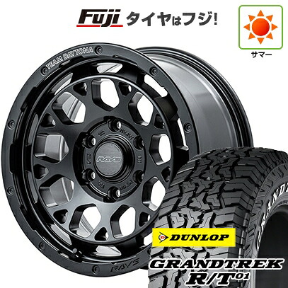 【新品】ハイエース200系 夏タイヤ ホイール4本セット 215/65R16 109/107Q ダンロップ グラントレック R/T01 RWL/RBL RAYS レイズ デイトナ M9+ 6.5J 16インチ(送料無料)|フジ スペシャルセレクション