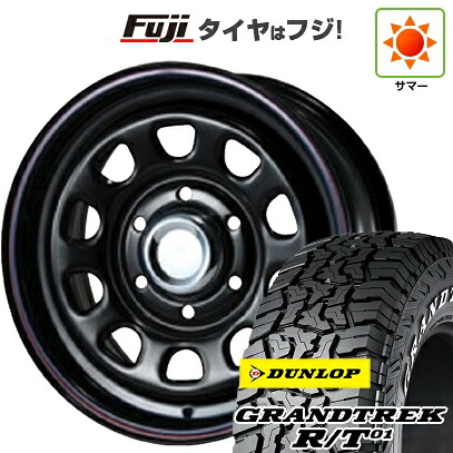 【新品】ハイエース200系 夏タイヤ ホイール4本セット 215/65R16 109/107Q ダンロップ グラントレック R/T01 RWL/RBL MLJ デイトナSS 7J 16インチ(送料無料)