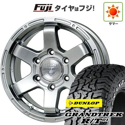 【新品】ランクル250 夏タイヤ ホイール4本セット 265/65R18 ダンロップ グラントレック R/T01 RWL/RBL ホットスタッフ マッドクロス MC-76 ダークシルバー トヨタ車専用 7.5J 18インチ(送料無料)
