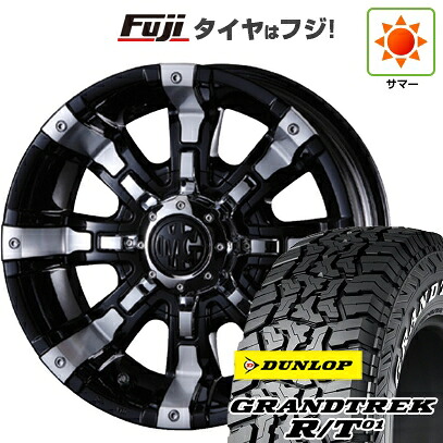 【新品】ジムニー 夏タイヤ ホイール4本セット 185/85R16 ダンロップ グラントレック R/T01 RWL/RBL クリムソン マーテルギア(MG) ビースト 5.5J 16インチ(送料無料)｜フジ スペシャルセレクション
