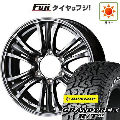 【新品】プラド/ハイラックス 夏タイヤ ホイール4本セット 265/70R17 ダンロップ グラントレック R/T01 RWL/RBL トピー バザルト-X タイプ2 7.5J 17インチ(送料無料)