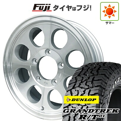 【新品】ジムニーシエラ/ジムニーノマド 夏タイヤ ホイール4本セット 215/70R16 ダンロップ グラントレック R/T01 RWL/RBL WEDS ウェッズ ジムライン タイプ2 6J 16インチ(送料無料)