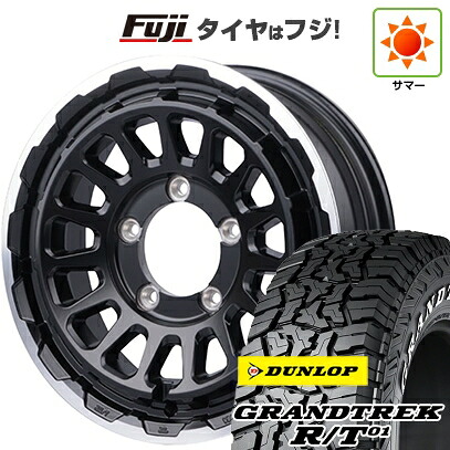 【新品】ジムニーシエラ/ジムニーノマド 夏タイヤ ホイール4本セット 215/70R16 ダンロップ グラントレック R/T01 RWL/RBL シーエルリンク UNIONRIM HR 6J 16インチ(送料無料)|フジ スペシャルセレクション