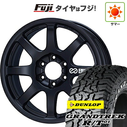 【新品】ランクル250/ランクル300 夏タイヤ ホイール4本セット 265/65R18 ダンロップ グラントレック R/T01 RWL/RBL ENKEI エンケイ ALLROAD PDT1 8.5J 18インチ(送料無料)|フジ スペシャルセレクション
