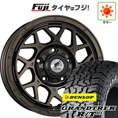 【新品】ジムニーシエラ/ジムニーノマド 夏タイヤ ホイール4本セット 215/70R16 ダンロップ グラントレック R/T01 RWL/RBL スーパースター ロディオドライブ 8M MONO 6J 16インチ(送料無料)