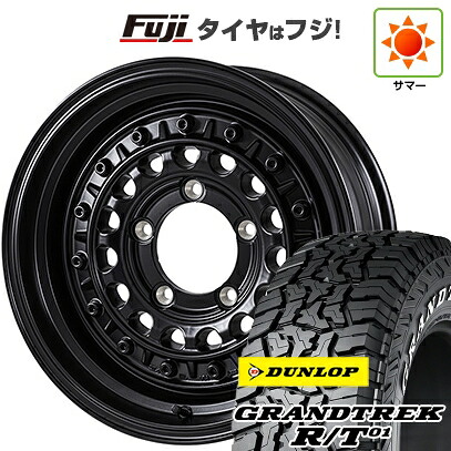 【新品】ジムニーシエラ/ジムニーノマド 夏タイヤ ホイール4本セット 225/70R16 ダンロップ グラントレック R/T01 RWL/RBL モンツァ HI-BLOCK ターマー 6J 16インチ(送料無料)|フジ スペシャルセレクション