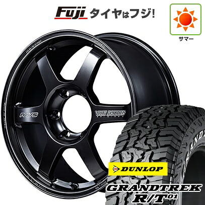 【新品】ランクル250/ランクル300 夏タイヤ ホイール4本セット 265/65R18 ダンロップ グラントレック R/T01 RWL/RBL RAYS レイズ ボルクレーシング TE37 プログレッシブモデル2ブラックシャドウ 8.5J 18インチ(送料無料)