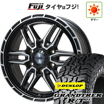 【新品】ハイエース200系 夏タイヤ ホイール4本セット 215/65R16 109/107Q ダンロップ グラントレック R/T01 RWL/RBL レアマイスター LMG ベレッタ(グロスブラックポリッシュ) 6.5J 16インチ(送料無料)