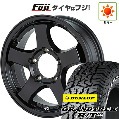 【新品】ジムニーシエラ/ジムニーノマド 夏タイヤ ホイール4本セット 225/70R16 ダンロップ グラントレック R/T01 RWL/RBL ショウワガレージ TYPE-M 6J 16インチ(送料無料)|フジ スペシャルセレクション