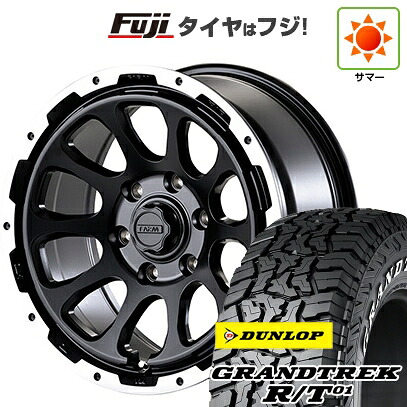 【新品】ハイエース200系 夏タイヤ ホイール4本セット 215/65R16 109/107Q ダンロップ グラントレック R/T01 RWL/RBL モーターファーム ファームD10 7J 16インチ(送料無料)