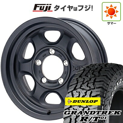【新品】ジムニーシエラ/ジムニーノマド 夏タイヤ ホイール4本セット 215/70R16 ダンロップ グラントレック R/T01 RWL/RBL ショウワガレージ ゼノ 6J 16インチ(送料無料)|フジ スペシャルセレクション