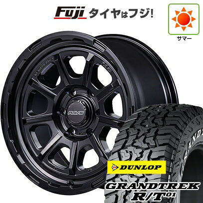 【新品】プラド/ハイラックス 夏タイヤ ホイール4本セット 285/70R17 ダンロップ グラントレック R/T01 RWL/RBL RAYS レイズ グラムライツ 57GR-X HD 8.5J 17インチ(送料無料)｜フジ スペシャルセレクション