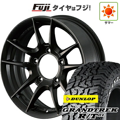 【新品】ジムニー 夏タイヤ ホイール4本セット 215/85R16 ダンロップ グラントレック R/T01 RWL/RBL アピオ ワイルドボア Z 5.5J 16インチ(送料無料)