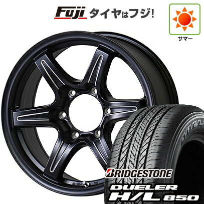 【新品】プラド/ハイラックス 夏タイヤ ホイール4本セット 265/65R17 ブリヂストン デューラー H/L850 TWS グランヴァード NEO ブラックカット 7.5J 17インチ(送料無料)