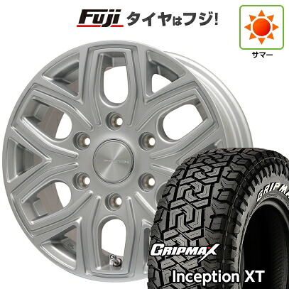 【新品】プラド/ハイラックス 夏タイヤ ホイール4本セット 275/70R17 グリップマックス インセプション X/T RWL(限定2023年製) プレミックス 飛車(シルバー) 8J 17インチ(送料無料) 68,530円