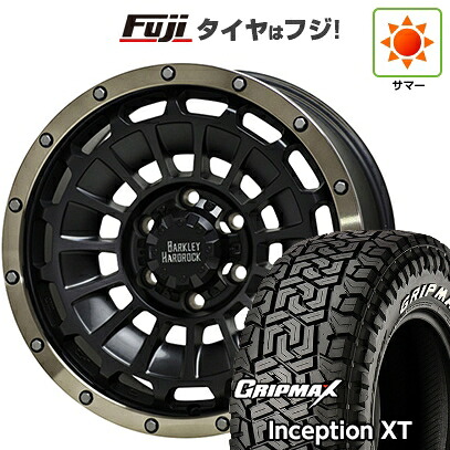 【新品】プラド/ハイラックス 夏タイヤ ホイール4本セット 275/70R17 グリップマックス インセプション X/T RWL(限定2023年製) ホットスタッフ バークレイハードロック ローガン 8J 17インチ(送料無料)