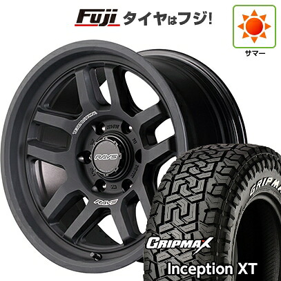 【新品】プラド/ハイラックス 夏タイヤ ホイール4本セット 275/70R17 グリップマックス インセプション X/T RWL(限定2023年製) RAYS レイズ デイトナ D325 8J 17インチ(送料無料)