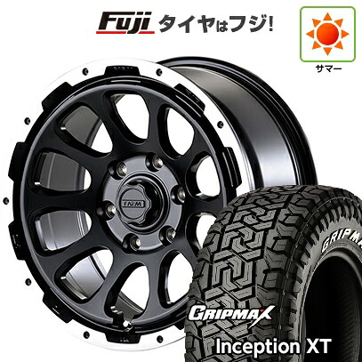【新品】プラド/ハイラックス 夏タイヤ ホイール4本セット 275/70R17 グリップマックス インセプション X/T RWL(限定2023年製) モーターファーム ファームD10 8J 17インチ(送料無料)