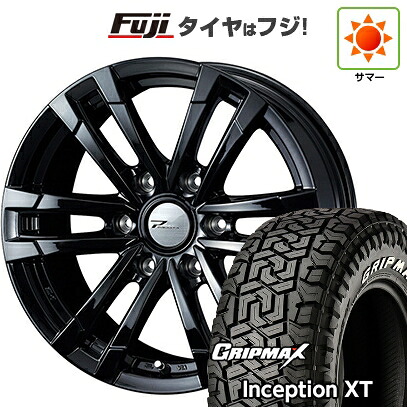 【新品】プラド/ハイラックス 夏タイヤ ホイール4本セット 275/70R17 グリップマックス インセプション X/T RWL(限定2023年製) WEDS ウェッズアドベンチャー プロディータ HC2 ブラック 限定 8J 17インチ(送料無料)
