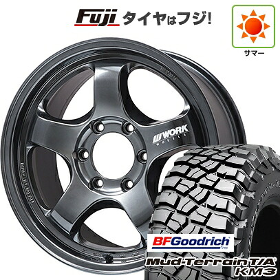【新品】ランクル300 夏タイヤ ホイール4本セット 275/65R18 BFグッドリッチ マッドテレーンT/A KM3 WORK ワーク マイスター S1 1P SUV フジオリジナルカラー 8.5J 18インチ(送料無料)