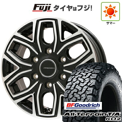 【新品】プラド/ハイラックス 夏タイヤ ホイール4本セット 35X12.5R17 BFグッドリッチ オールテレーンT/A KO2 RWL/RBL プレミックス 飛車(ブラックポリッシュ) 8J 17インチ(送料無料)