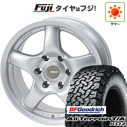 【新品】プラド/ハイラックス 夏タイヤ ホイール4本セット 35X12.5R17 BFグッドリッチ オールテレーンT/A KO2 RWL/RBL フォーバイフォーエンジニア ブラッドレー パイ 8J 17インチ(送料無料)｜フジ スペシャルセレクション