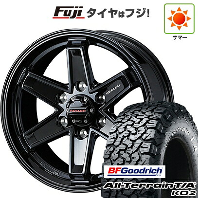 【新品】プラド/ハイラックス 夏タイヤ ホイール4本セット 35X12.5R17 BFグッドリッチ オールテレーンT/A KO2 RWL/RBL WEDS ウェッズアドベンチャー キーラータクティクス グロスブラック 8J 17インチ(送料無料)
