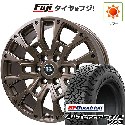 【新品】ランクル250 夏タイヤ ホイール4本セット 265/60R20 BFグッドリッチ オールテレーンT/A KO3 RBL ビッグウエイ B-LUGNAS BRD(マットブロンズ) トヨタ車専用 8.5J 20インチ(送料無料)