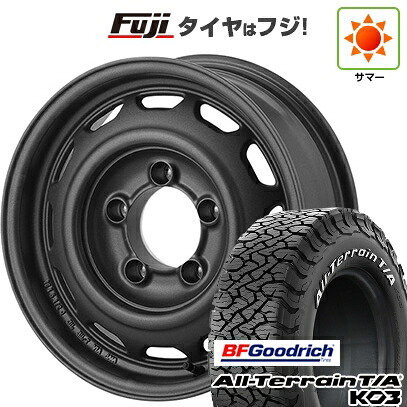 【新品】ジムニーシエラ/ジムニーノマド 夏タイヤ ホイール4本セット 235/75R15 BFグッドリッチ オールテレーンT/A KO3 RWL アピオ ワイルドボア ベンチュラ 6J 15インチ(送料無料)|フジ スペシャルセレクション