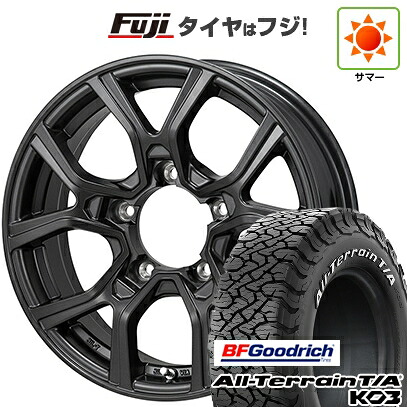 【新品】ジムニーシエラ/ジムニーノマド 夏タイヤ ホイール4本セット 235/75R15 BFグッドリッチ オールテレーンT/A KO3 RWL モンツァ カゼラH301 6J 15インチ(送料無料)