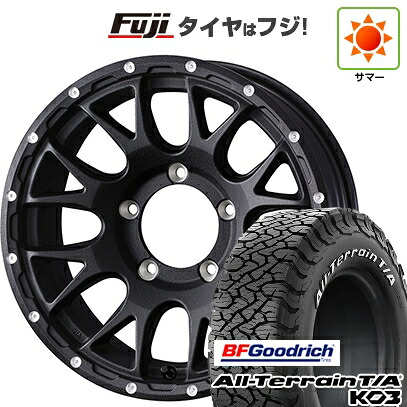 【新品】ジムニーシエラ/ジムニーノマド 夏タイヤ ホイール4本セット 235/75R15 BFグッドリッチ オールテレーンT/A KO3 RWL WEDS ウェッズアドベンチャー マッドヴァンス 08 6J 15インチ(送料無料)