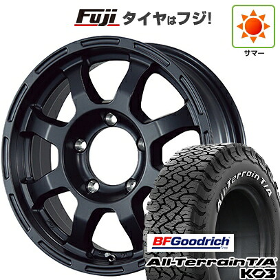 【新品】ジムニー 夏タイヤ ホイール4本セット 175/80R16 BFグッドリッチ オールテレーンT/A KO3 RWL TWS グランヴァード Elan 5.5J 16インチ(送料無料)