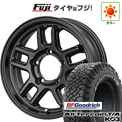 【新品】ジムニーシエラ/ジムニーノマド 夏タイヤ ホイール4本セット 215/75R15 BFグッドリッチ オールテレーンT/A KO3 RWL テクノピア マッドクリフ EVO 5.5J 15インチ(送料無料)