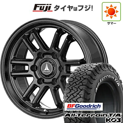 【新品】プラド/ハイラックス 夏タイヤ ホイール4本セット 265/70R17 BFグッドリッチ オールテレーンT/A KO3 RWL テクノピア マッドクリフ EVO 8J 17インチ(送料無料)